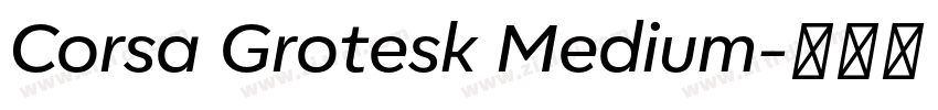Corsa Grotesk Medium字体转换